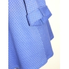 Poszerzana tunika z modnym rękawem typu raglan - kobaltowa